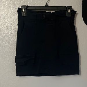 Black jean mini skirt size 5